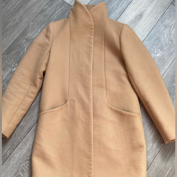 Aritzia Wilfred Cocoon Camel Wool Italy Coat - Picture 6 of 11